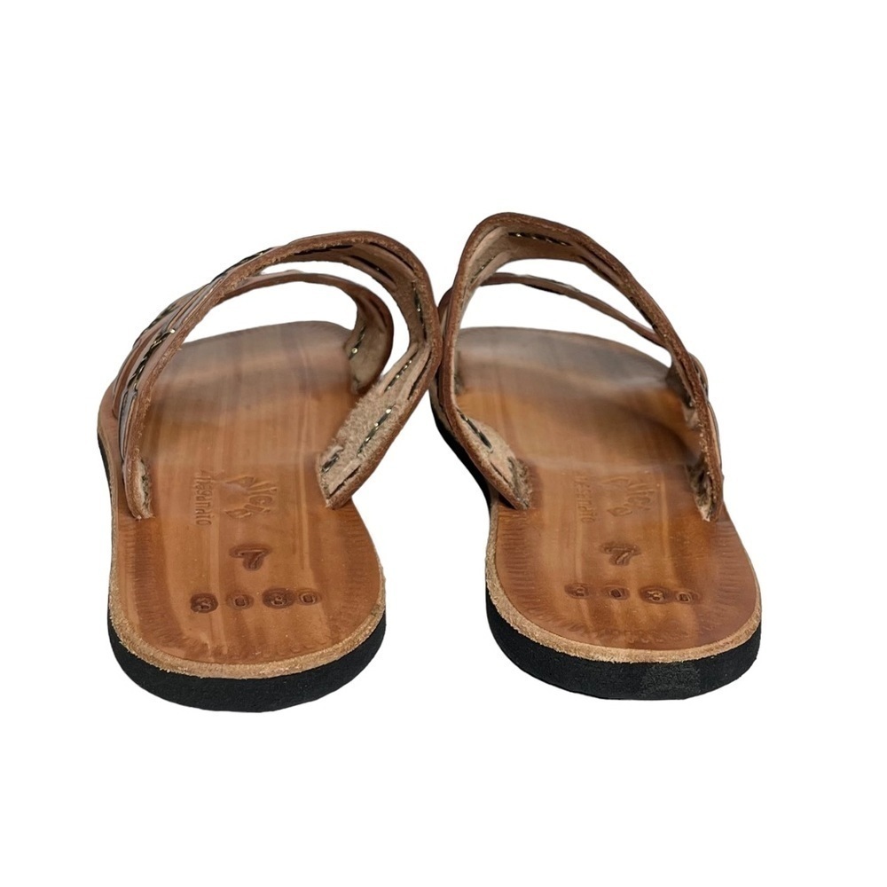 NWOB Alicia Artesanato Handmade Sandals Size 7 Made in Brazil Leather - Picture 4 of 7